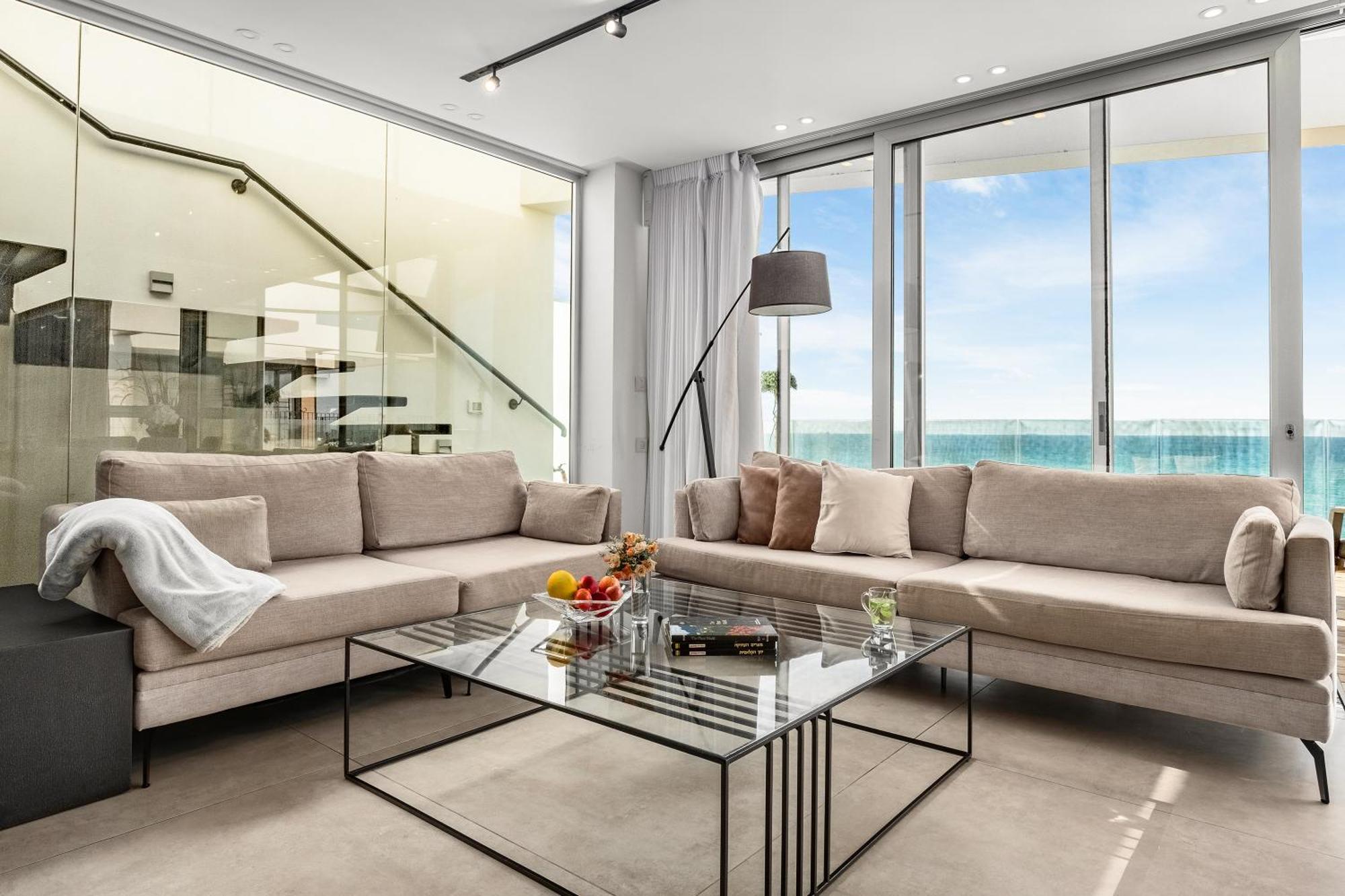 Penthouse 3Br + Roof Top + Parking - On The Beach Haïfa Extérieur photo